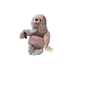 1997 Collectible Coca Cola Bean Bag Plush Seal In Basebal Cap #0107 With Tags